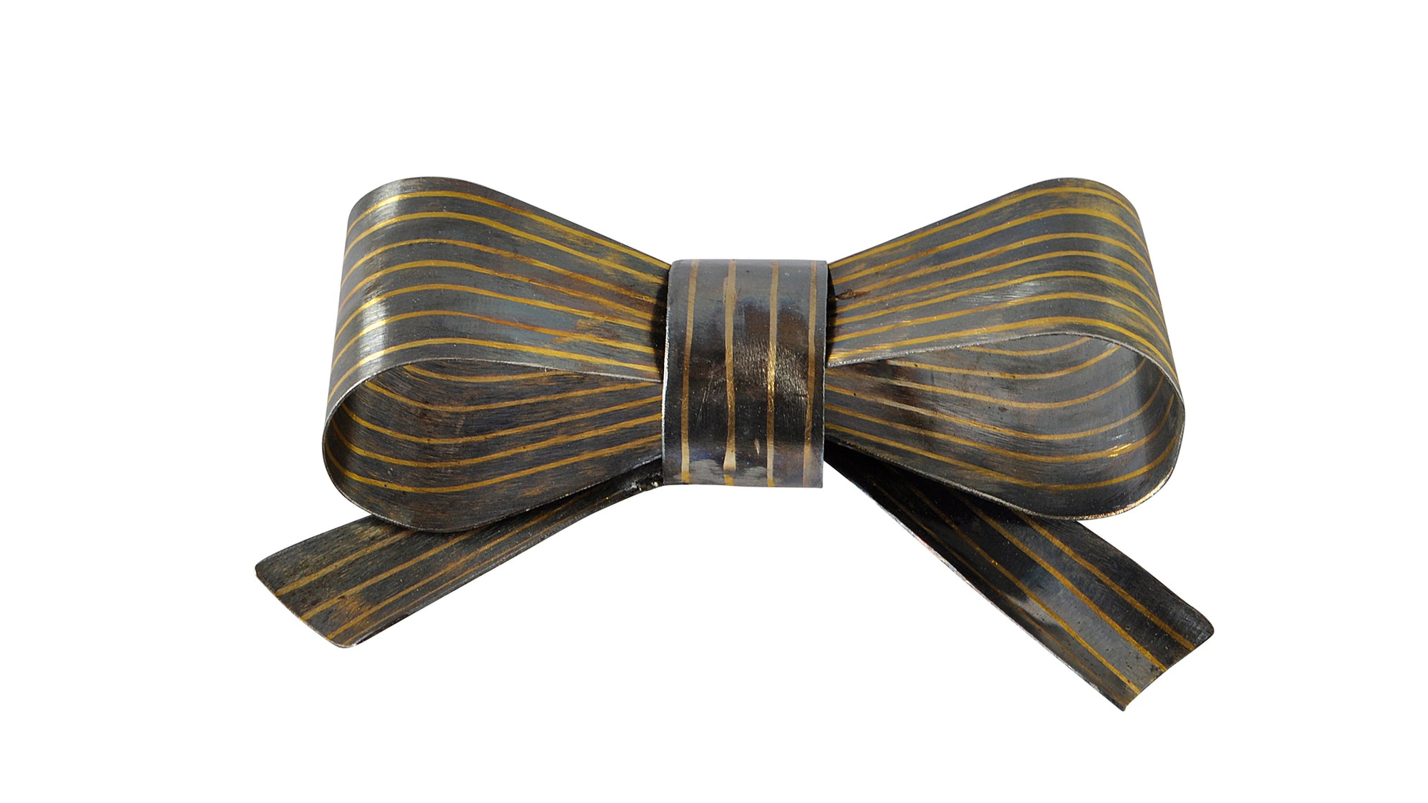 Gold Lined Steel Bow