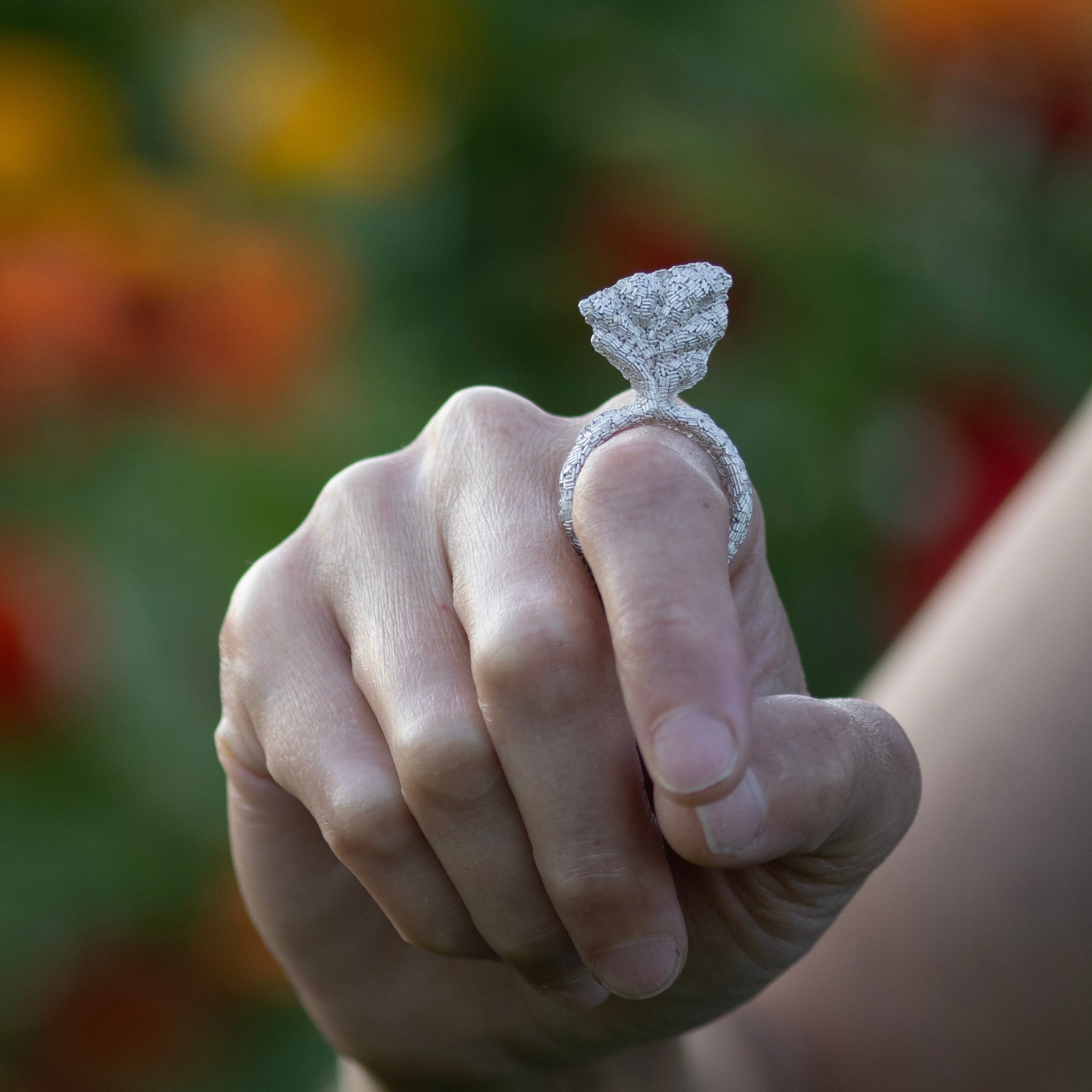 white pollen ring